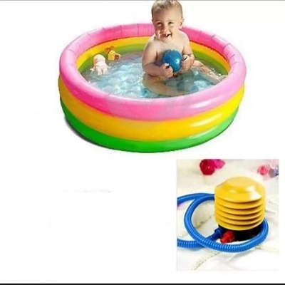 Picture of Baby Bath Tub With  Pumper (58 inch X 13 inch) Multicolor