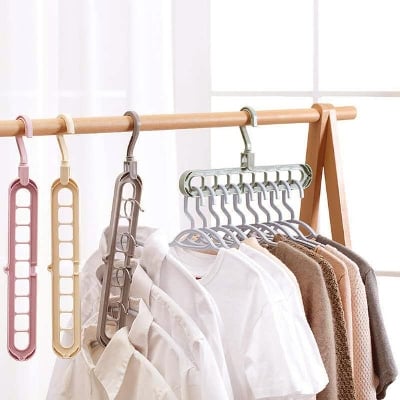 Picture of Multi-Function Folding Magic Cloth Hanger Multicolor