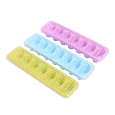 Picture of Ice Cube Tray 3 Combo Sets - 21 Cavity Multicolor