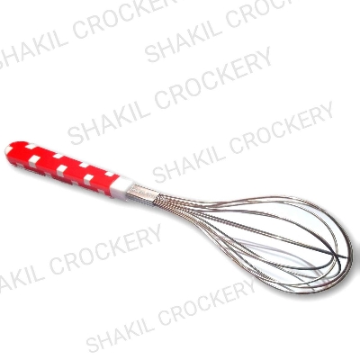 Picture of Stainless Steel Hand Egg BEATER with Plastic Handle-10 inches Silver