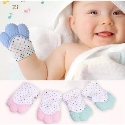 Picture of Baby Mitten Teething Glove Wrapper Teether- 1 Ps (Color as per stock) Multicolor