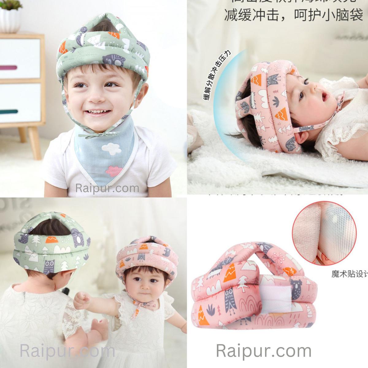 Picture of Baby Head Protector Cap Child Walking Safety Helmet (Color as Per Stock) Multicolor