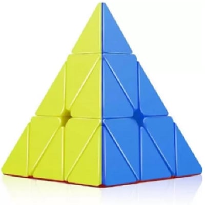 Picture of 3 Stage Pyramid Rubik's Magic Cube Multicolor