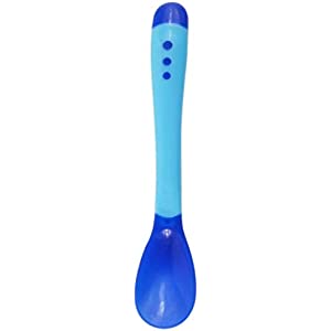 Picture of গরম খাবার থেকে বাচ্চাকে নিরাপদে রাখতে-Heat Sensitive Baby Safety Spoons Heat Sensing Spoon for Kids Boys Girls Silicone Spoon Feeding Baby Spoons Toddler Flatware Multicolor