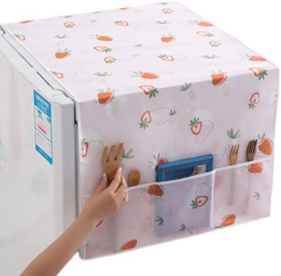 Picture of Cute Cartoon Print Dust Covers Washing Machine Covers Refrigerator organizer Fridge Dust Cover With Pocket Home Decor Multicolor