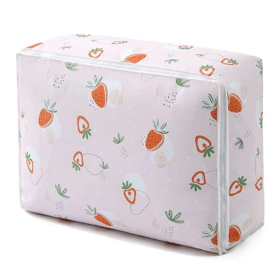 Picture of Clothes Storage Bag Blanket Storage Bag PEVA Foldable Large Capacity Waterproof Dustproof Storage Bag Toy Storage Book Storage Bag 