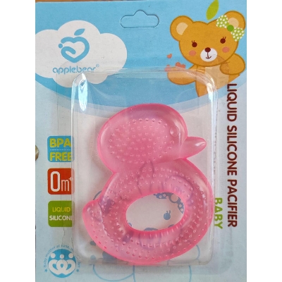 Picture of Duck Shape Water Filled Silicone Pacifier Teethers ( color as per stock ) Multicolor