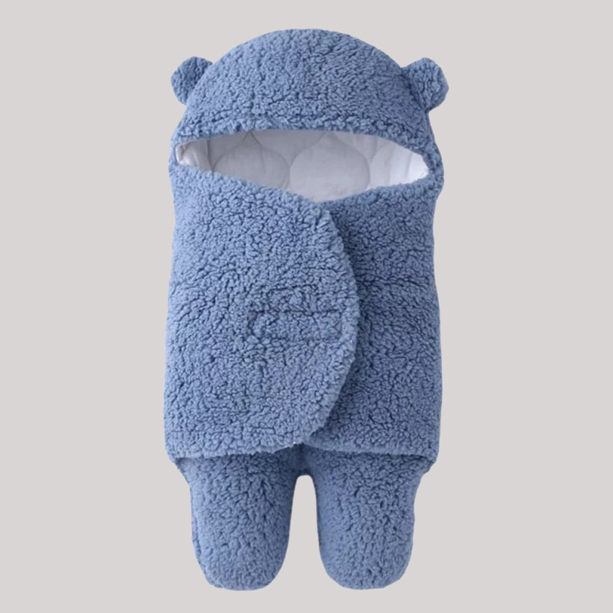 Picture of Ultra-Soft Fluffy Fleece Newborn Receiving Blanket - Baby Sleeping Bag for Boys and Girls (0-6 Months) Multicolor