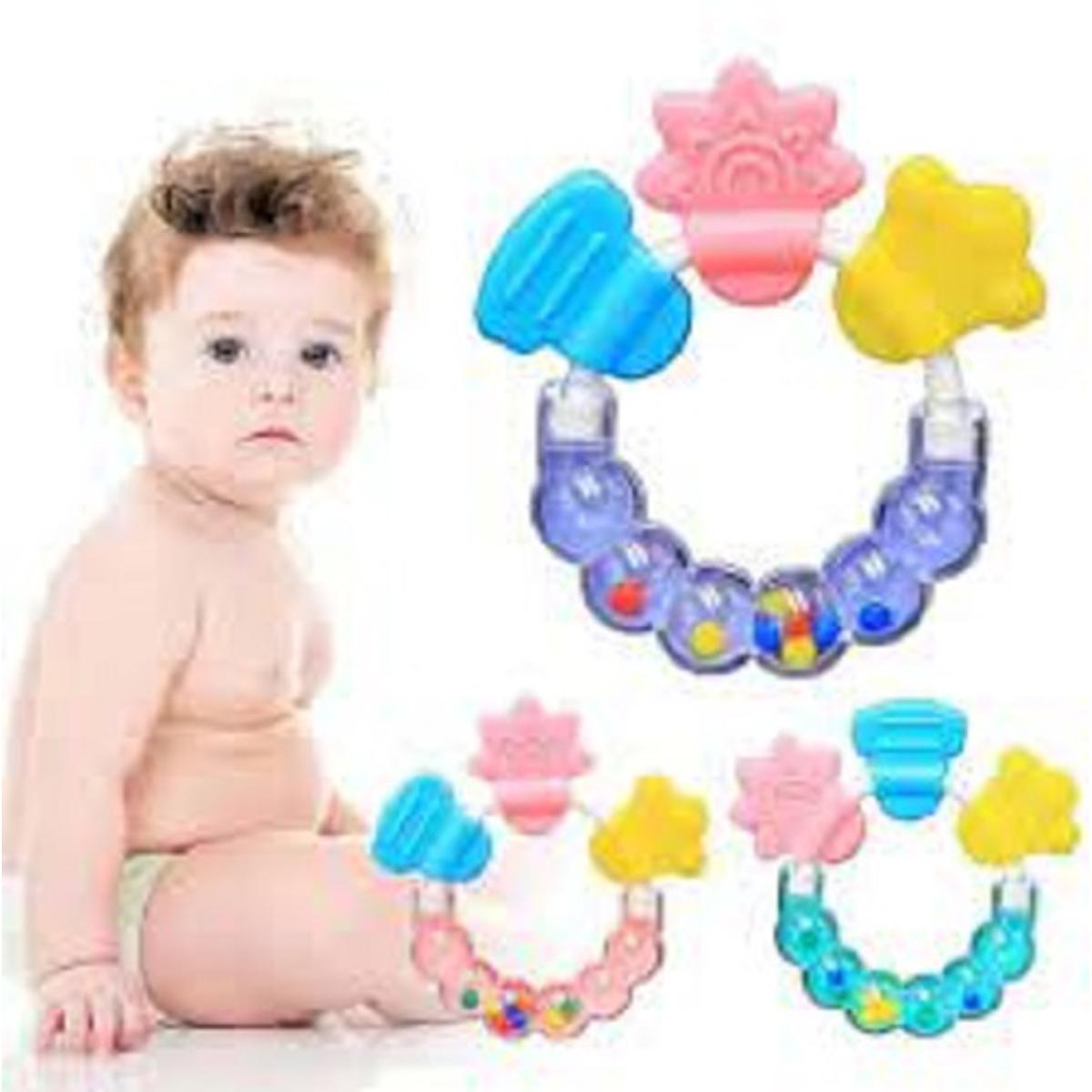 Picture of Lovely Silicone Necklace Teethers With Rattle Teethers Toys Teething Baby Care Safe Acessorios Baby Teether Multicolor