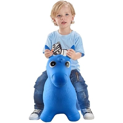 Picture of Blue Horse Hopper - Jumping Horse, Ride-on Bouncy Animal Blue