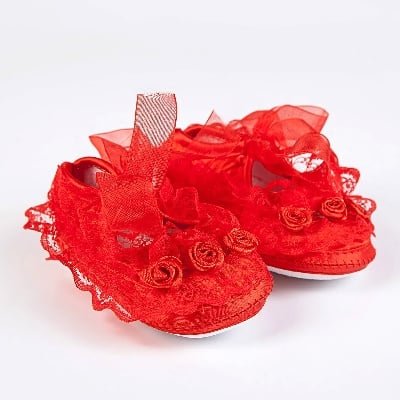 Picture of Superb Baby Girsl Sequins Princess Shoes Newborn Baby Girl Crib Shoes Soft Sole Prewalker Antislip Sneaker Baby First Walkers Progressively Better Multicolor