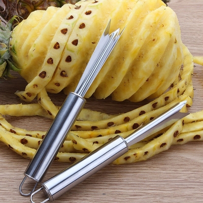 Picture of Stainless Steel V Shape Pineapple Eye Peeler Remover Silver