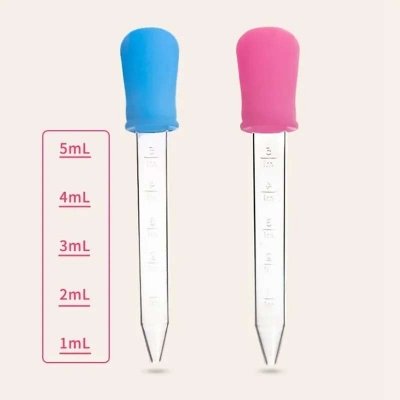 Picture of Baby Feeding Medicine Dropper Liquid Dropper 5ml (Color as per Stock) Multicolor