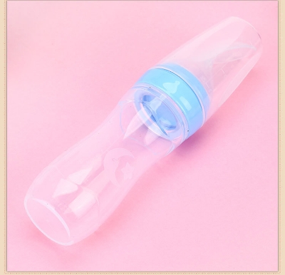 Picture of 120ml Full Silicon Baby Spoon Feeder Silicone Bottle Feeder Silicone Spoon