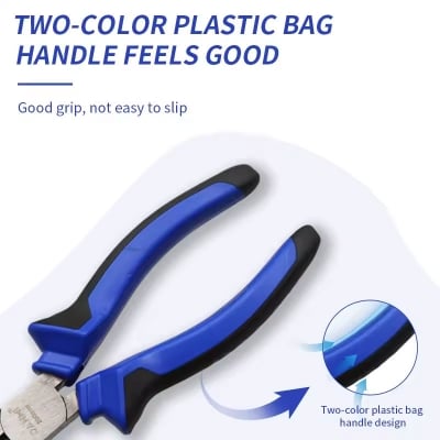 Picture of DANMI Diagonal Cutting Pliers 6 inch 160mm TPR Handle - Blue