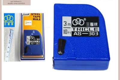 Picture of TRICLE Measurement Tape 3M 10 feet / high quality tricle steel tape 3 M/ Measuring Tape 03 - Blue