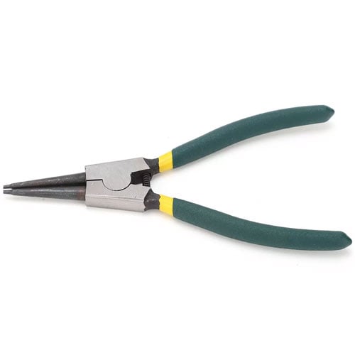 Picture of Straight External Inner Pliers Circlip Pliers Spring Loaded Handle Snap Ring Pliers - Green