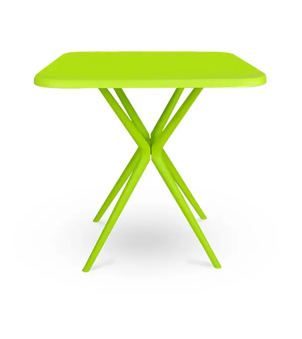 Picture of Restaurant Table Square 4 Seated P/L - Lime Green