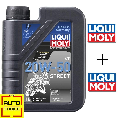 Picture of Liqui Moly 20W-50 Street Mineral Engine Oil - 1 Litre+Sticker