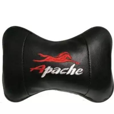 Picture of PVC Leather Bike Pillow - TVS Apache Motorbike Pillow (Black)