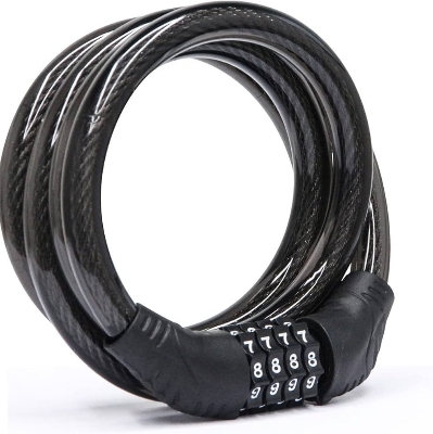 Picture of 4 digit set password safety helmet lock - cycle accessories (Black)
