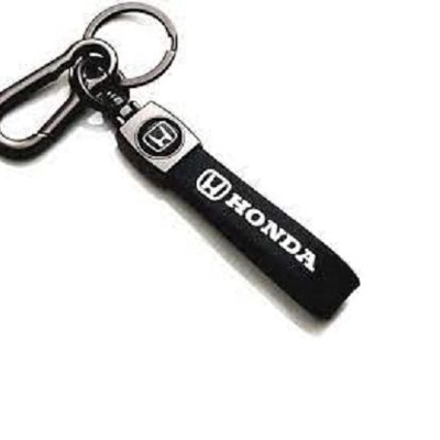 Picture of Long Leather Key Chain, Key Ring with Metal & Leather finish Key Chain for Men & Women & for Gift (Black)