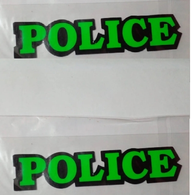 Picture of Motorbike Sticker - Car Accessories-Police Sticker - 2pc (Multicolor)