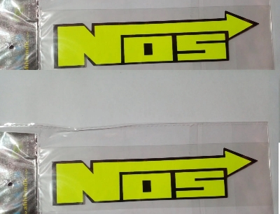 Picture of NOS Motorbike Sticker - Car Accessories-2pc Sticker (Multicolor)