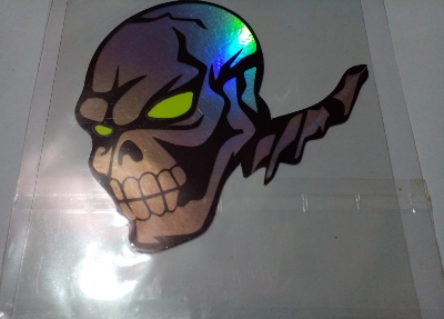 Picture of Motorbike Sticker - Car Accessories-Monster Head Sticker-2pc (Multicolor)