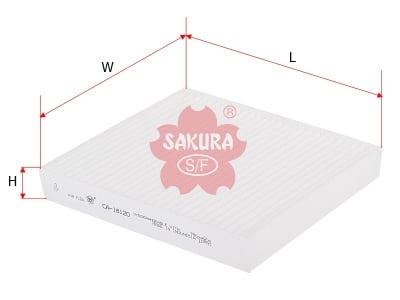 Picture of SAKURA CABIN FILTER CA-18120 For Mitsubishi, Nissan, Isuzu, Holden