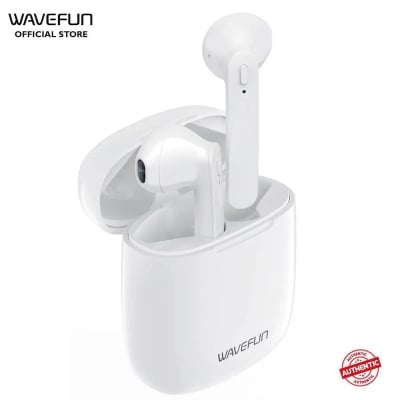 Picture of Wavefun V Super Bass Bluetooth Earbuds - White