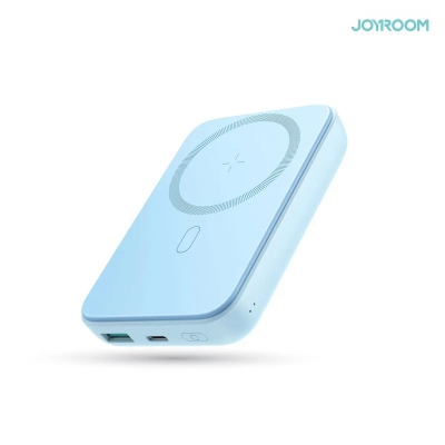 Picture of Joyroom JR-W020 New Released 20W Small & Mini PD Magnetic Wireless Power bank 10000mAh - Light Blue