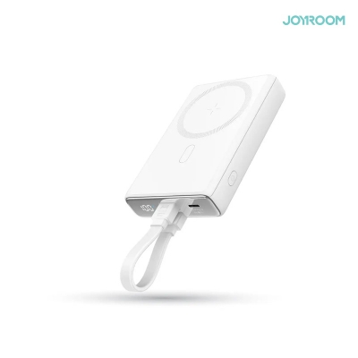 Picture of JOYROOM JR-PBM01 20W Power Bank 10000mAh with Built-in Cable&Kickstand - White