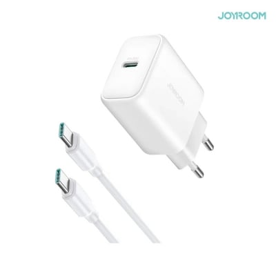 Picture of Joyroom JR-TCF24 PD 30W Charger With Type-C to Type-C Cable 1m - White