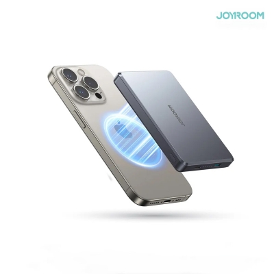 Picture of Joyroom JR-PBM08 Pro Ultra Slim 20W Magnetic Wireless Power Bank 10000mAh- Black