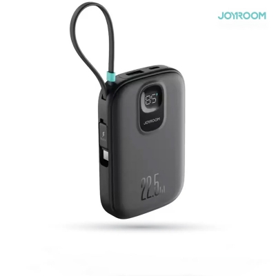 Picture of Joyroom JR-PBF18 22.5W Powerbank 10000mAh With Lightning Cable - Black