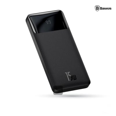 Picture of Baseus Bipow 15W Fast Charging Digital Display 10000mAh Power bank - Black