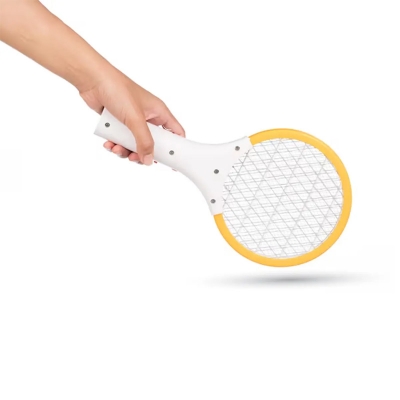 Picture of USB Car Mini Electric Mosquito Swatter Summer Mosquito Insect Racket Killer Rechargeable Handheld Bug Zapper For Bedroom & Outdoor With Powerfull LED Light