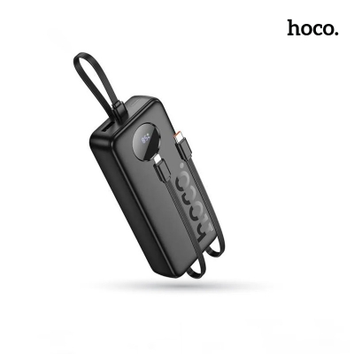 Picture of HOCO J132A 22.5W+PD20W Portable High Capacity Fast Charging  20000mAh Power Bank With 3 Cables - Black