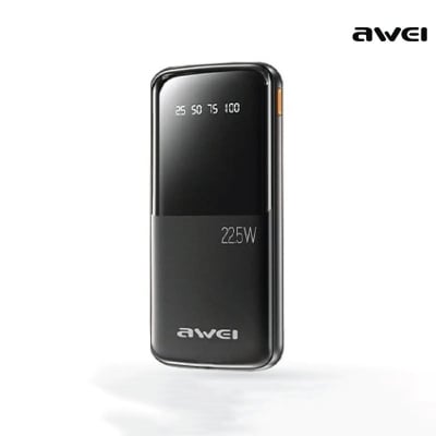 Picture of Awei P10K 10000mAh 22.5W PD Fast Charge Power Bank - Black