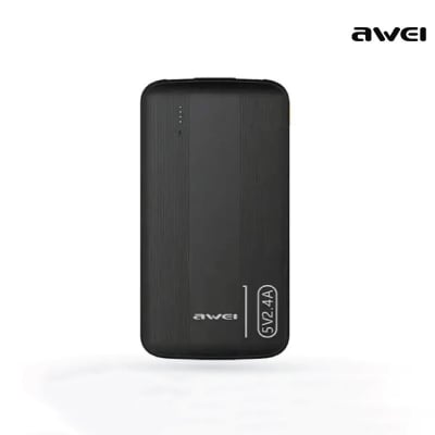 Picture of Awei P20K 2.4A Fast Charging Slim Looking 10000mAh PowerBank With Dual Output