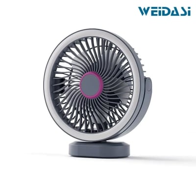 Picture of Weidasi WD-279 Newest Trend Desktop Fan USB Rechargeable Mini Table Fan 2400mAh Portable Small Desk Fan
