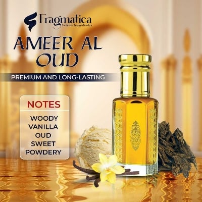 Picture of Fragmatica's Premium and The Strongest Long-lasting Ameer Al Oud Perfume Oil Attar (15 মিলি স্প্রে)
