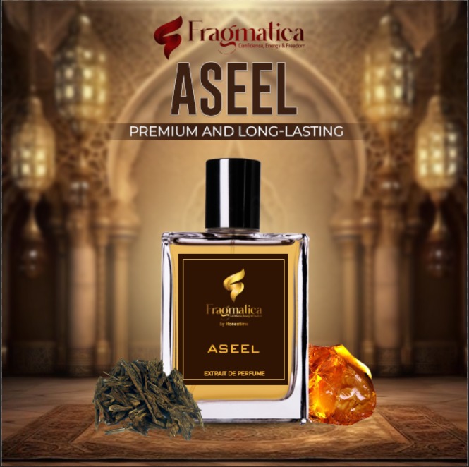 Picture of Fragmatica's "Assel" Premium Perfume Oil Atar BOLD Perfume of Strength, Power and Elegance. Oud, Sandal, Rose, Leather  and Somany (3ml)