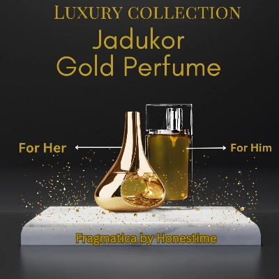 Picture of Fragmatica's Jadukor Gold Perfume for Her – Premium Long-Lasting Eau de Parfum | Inspired by Dior | Floral, Fruity, Pear & Musk | By HonestimeFragmatica's Jadukor Gold Perfume for Her is a luxurious, long-lasting premium fragrance designed for the modern (3ml)