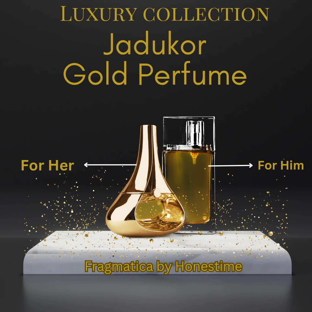 Picture of Fragmatica's Jadukor Gold Perfume for Her – Premium Long-Lasting Eau de Parfum | Inspired by Dior | Floral, Fruity, Pear & Musk | By HonestimeFragmatica's Jadukor Gold Perfume for Her is a luxurious, long-lasting premium fragrance designed for the modern (100ml)