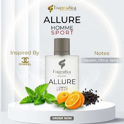 Picture of Fragmatica Allure Homme Sport premium perfume by Honestime Inspired by Chanel (30ml)
