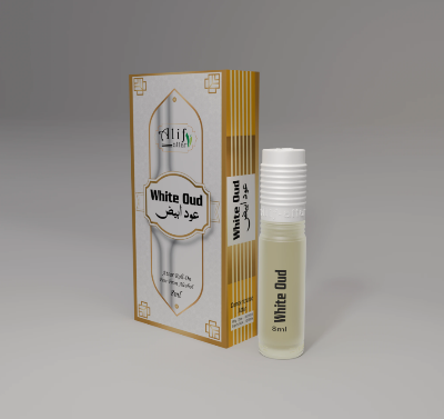 Picture of White Oud 8ML Atar – Long-Lasting, Alcohol-Free Soft Woody & Musky Perfume Oil for Men & WomenExperience the pure elegance of White Oud, a luxurious 8ML alcohol-free atar that blends the richness of oud with the softness of white musk, sandalwood 