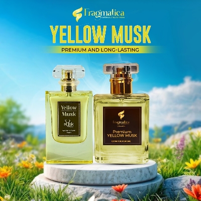 Picture of Fragmatica by Honestime: Premium Yellow Musk Sun-Kissed Musk – Featuring Vibrant , Zesty Bergamot & Soft Vanilla. A Cheerful, Enveloping Scent for Effortless Charm. Embrace the Light (50mg)