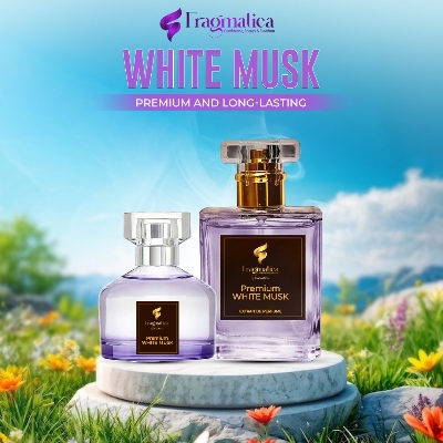 Picture of Fragmatica by Honestime: Premium White Musk – Blending Gentle White Musk, Fresh Linen & Subtle Woods. A Serene, Alluring Aroma for Effortless Grace. Perfect for All (100 mg)